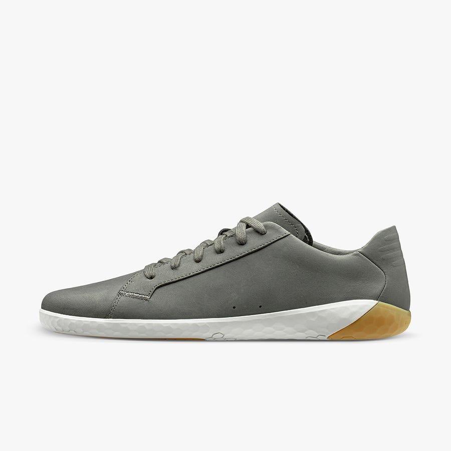 Grey Men's Vivobarefoot Geo Court II Casual Shoes | Philippines 0092FDNM